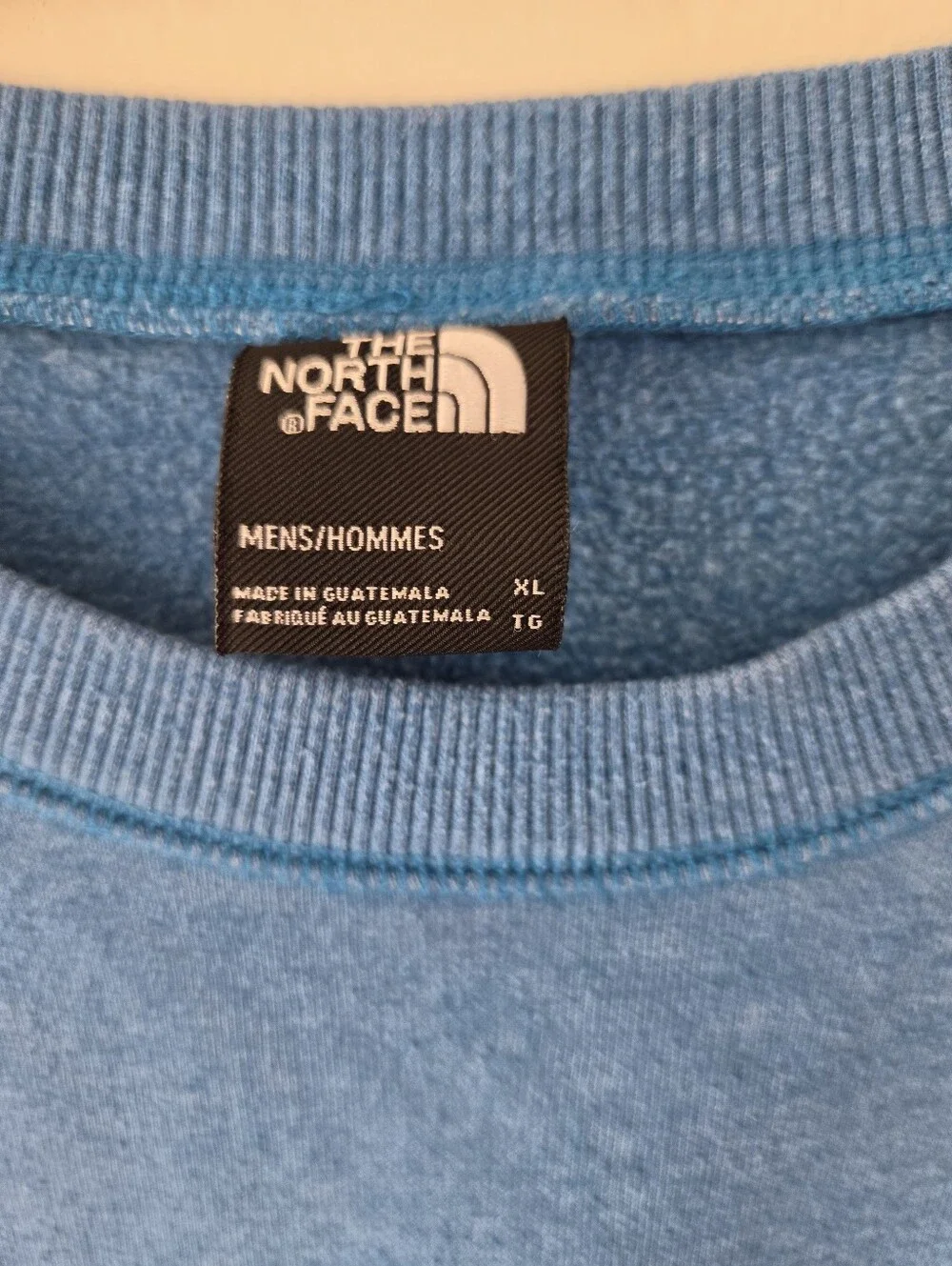 The North Face Mens Teal Crewneck Sweatshirt, Patch XL